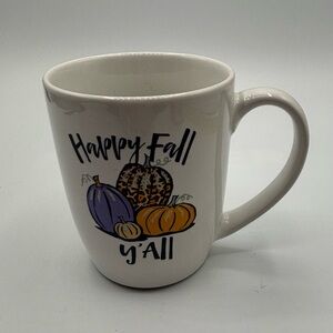 Happy Fall Y’All Coffee Mug/Cup With Pumpkins